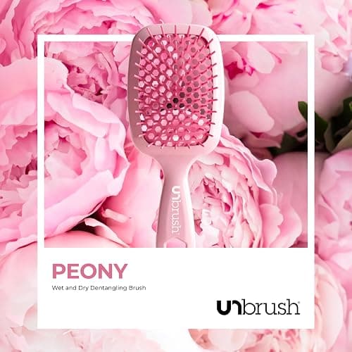 FHI Heat UNbrush Detangling Brush for Pain-Free Brushing on All Wet or Dry Hair Types — Durable DuoFlex Anti-Static Bristles, Lightweight Handle, Vented Hair Brush thumbnail 7