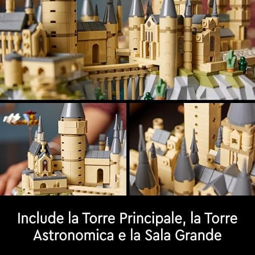 LEGO 76419 Harry Potter Castello e Parco di Hogwarts, Kit di Modellismo da Esposizione per Fan e Adulti, Set con Luoghi Iconici: Torre dell'Astronomia, Sala Grande, Camera dei Segreti e altro thumbnail 5