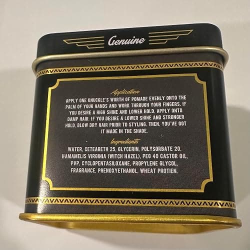 19Fifties Union Original Pomade For Men - 4oz Beautiful Tin | All Day Firm Hold, Easily Washes Out With Water, High Shine & Amazing Scent - Ideal For Pompadours, Side-Part Comb-Overs, & Slick-Back thumbnail 9