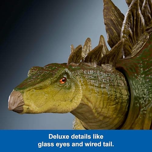 Mattel Jurassic World Hammond Collection Action Figure, Lost World Jurassic Park Stegosaurus, Carnivore Large Dinosaur Toy, Posable Wired Tail thumbnail 4
