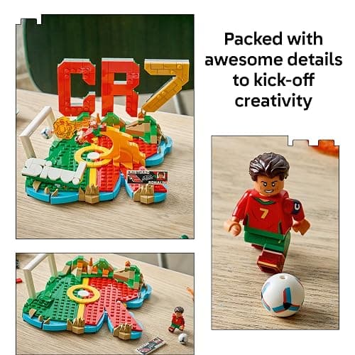 LEGO Editions Cristiano Ronaldo – Soccer Highlights - Building Set for Boys & Girls, Ages 10+ - Collectible Soccer Gift with Plaque - Kids Bedroom or Shelf Decor - 43012 thumbnail 3
