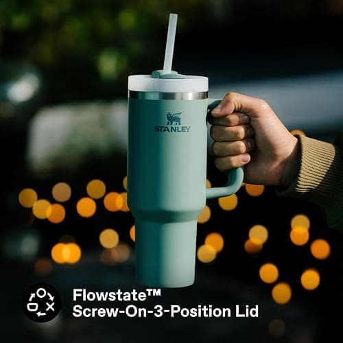 STANLEY 1913 Quencher H2.0 Flowstate Tumbler 1.2L - Cold for 11 Hours - Iced for 48 Hours - Metal Water Bottle with Straw, Handle and Lid - Dishwasher Safe - Travel Mug for Cold Drinks - Shale thumbnail 5