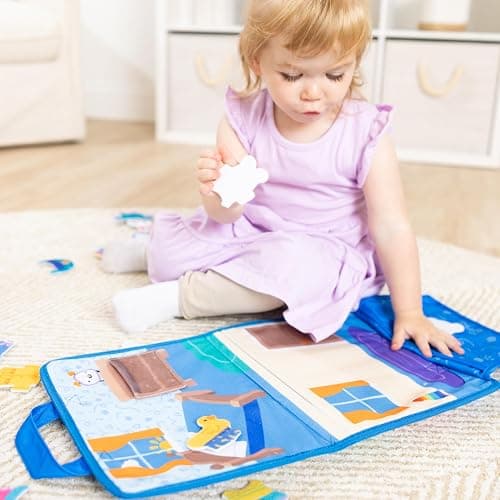 Melissa & Doug® Ms. Rachel™ What to Wear Felt Activity Board Take-Along Preschool Learning Toy for Boys and Girls - FSC Certified thumbnail 8