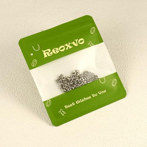 Reoxvo Mens Gifts Cuban Link Chain for Men Stainless Steel Mens Necklaces 5mm Neck Chains Accessories Jewelry for Men 18/20/22/24/30 Inch thumbnail 6