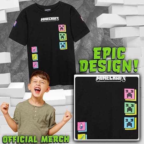 Get Trend Pokemon | Minecraft | Fortnite Boys Short Sleeve T Shirts, Crewneck Tops, Graphic Tees, Multipacks, Gamer Gifts thumbnail 5