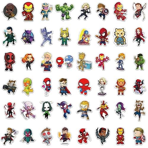 200PCS Cool Character Stickers Bulk for Boys Teens Adults | Decor for Water Bottles Skateboards Luggage Laptops Bumpers, Waterproof Vinyl thumbnail 6