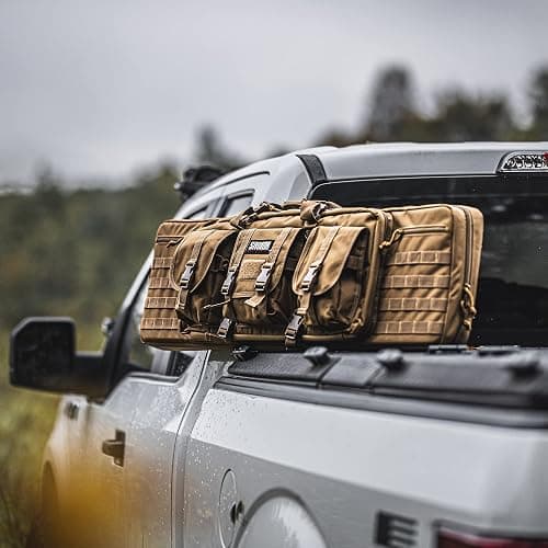 Savior Equipment American Classic Tactical Double Long Gun Bag Pistol Transportation Case w/Backpack Strap, Lockable Compartment, Available Length in 32" 36" 42" 46" 51" 55" thumbnail 9
