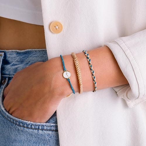 Pura Vida Bracelet Marine Bracelet Stack, 3 Stackable Bracelets Pack for Women thumbnail 4