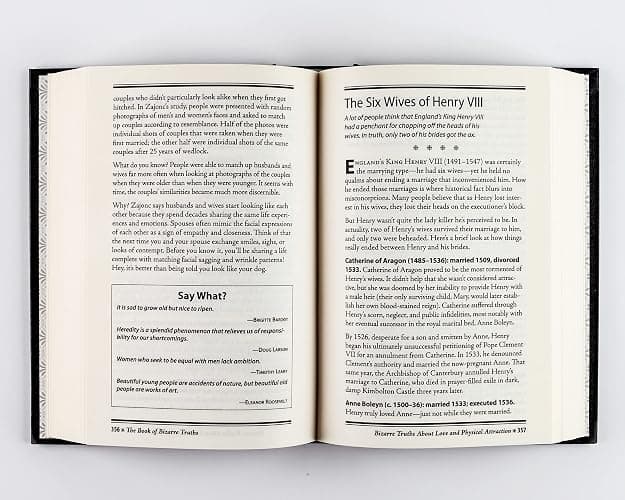 The Book of Bizarre Truths: Big Book of Provocative Questions & Myth-Busting Answers | Hardcover Gift for Trivia Buffs, Curious Minds, Skeptics & Knowledge Seekers thumbnail 6