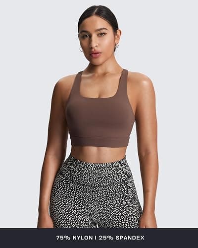 Aoxjox Women's Workout Sports Bras High Impact Fitness Training Gym Khloe Bra Yoga Crop Tank thumbnail 3
