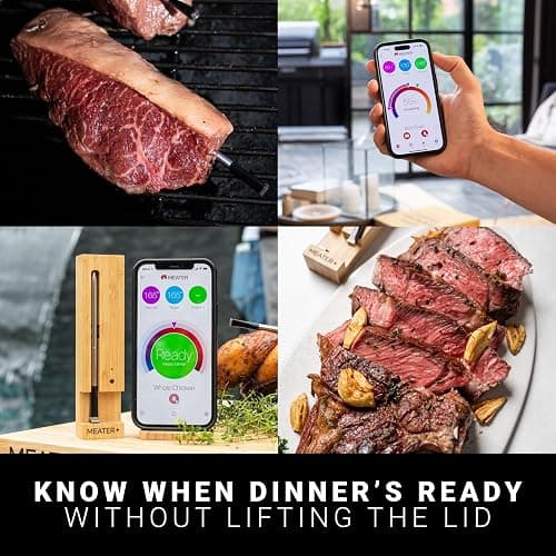 MEATER Plus | Smart Meat Thermometer with Bluetooth | 165ft Wireless Range | for The Oven, Grill, Kitchen, BBQ, Smoker, Rotisserie thumbnail 4