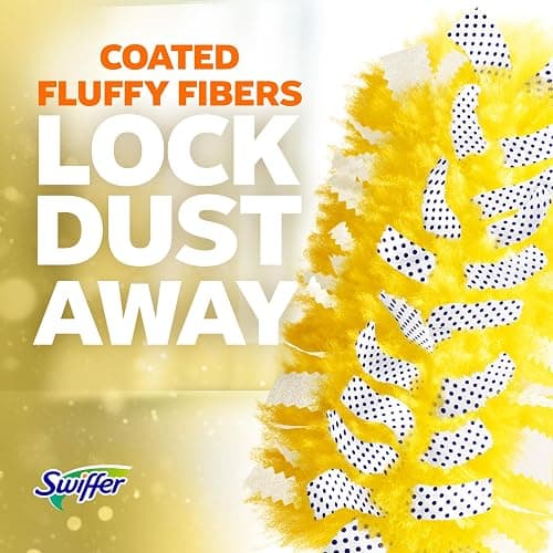 Swiffer Duster Kit with 3 ft Extendable Handle, Heavy Duty Dusting Starter Kit with 3 Refills, for Ceiling Fans, Vents and Hard to Reach Places thumbnail 9