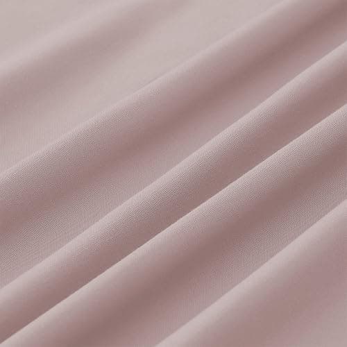 Modern Threads Soft Microfiber Solid Sheets - Luxurious Microfiber Bed Sheets - Includes Flat Sheet, Fitted Sheet with Deep Pockets, & Pillowcases Cameo Rose Queen thumbnail 4