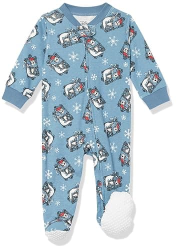 Amazon Essentials Disney | Marvel | Star Wars Unisex Babies' and Toddlers' Snug-Fit Cotton Footed Pajamas, Multipacks - Image 1