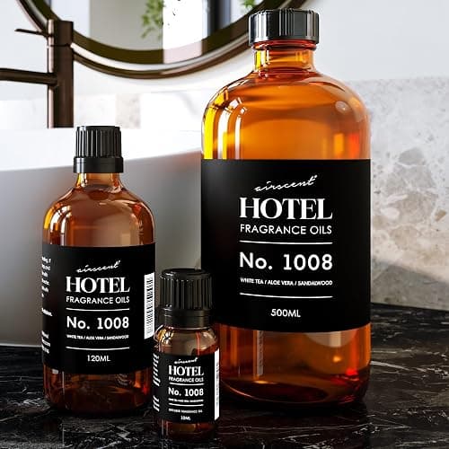 AirScent Hotel Diffuser Oil No. 1008 - White Tea, Aloe Vera & Sandalwood - Hotel Scent Dupe - Premium Fragrance Oil for Ultrasonic and Waterless Diffusers and Crafting - 30 mL, 1 fl oz Bottle thumbnail 6