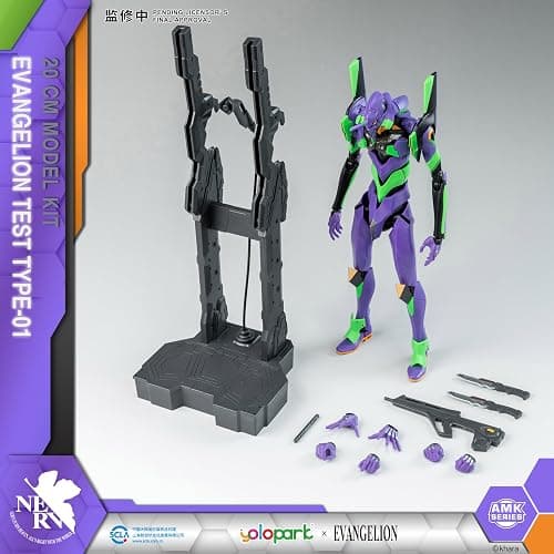 YOLOPARK Evangelion Figure - 7.87 Inch Highly Articulated Humanoid Decisive Weapon Neon Genesis Evangelion Model Kit (EVA-01) thumbnail 2