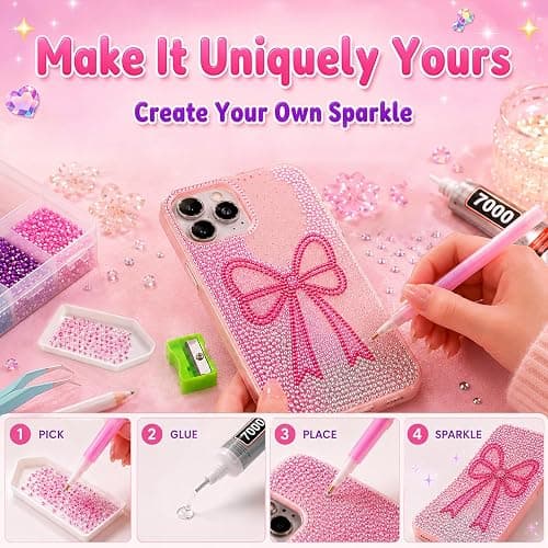 Redtwo 40000Pcs Resin Jelly Rhinestones for Bedazzling Kit | 24 Colors, 3mm Multicolor Flatback Rhinestones, 4Pcs Glue and Tools, Bedazzler Kit for Clothes, Books, Shoes, Nail & Crafting thumbnail 7