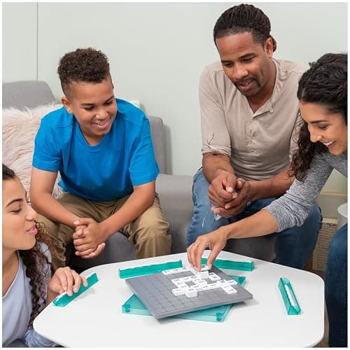 Spin Master Games, Upwords, Classic Word Game with Stackable Letter Tiles, Family Board Game, Crossword Activity, 1-4 Players, for Ages 8 & Up thumbnail 2
