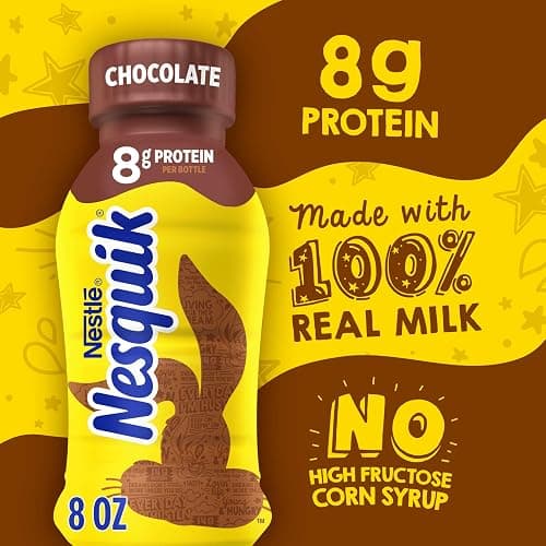 Nesquik Chocolate Lowfat Milk Ready to Drink 12 Pack of 8 fl oz (Packaging May Vary) thumbnail 4