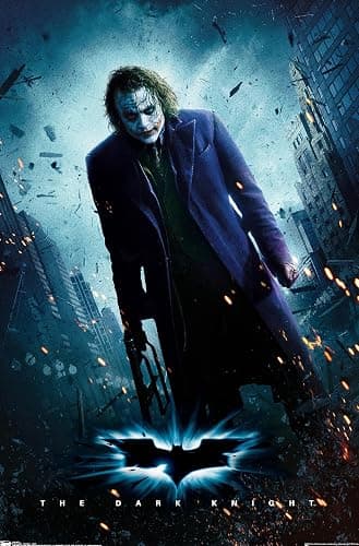 Trends International DC Comics Movie - The Dark Knight - The Joker - One Sheet Wall Poster, 22.375" x 34", Premium Unframed Version - Image 1