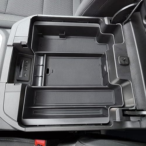 PIMCAR Full Size Center Console Organizer for 2019-2022 Chevy Silverado/GMC Sierra 1500 & 2020-2023 Silverado/Sierra 2500 HD 3500 HD Accessories-Full Console w/Bucket Seats ONLY thumbnail 6