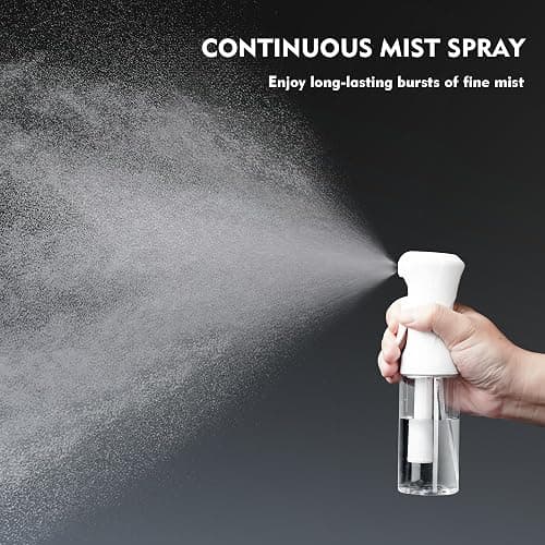 HPPFFY Continuous Spray Bottle, 6.8 OZ Hair Spray Bottles, Ultra-Fine Mister Spray Bottle for Hairstyling, Cleaning, Plants, Pets, Salons, and More (1 Pack) thumbnail 3