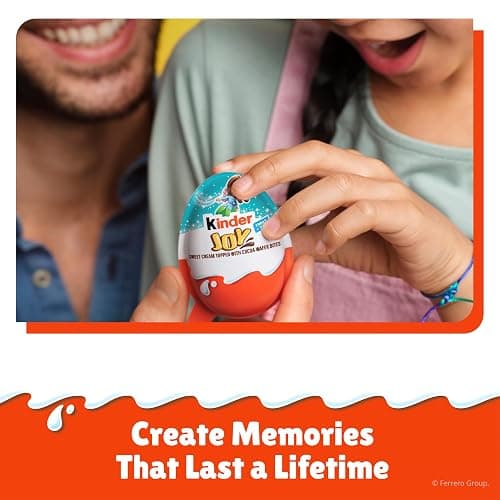 Kinder Joy Egg, Treat Plus Toy, Sweet Creams and Chocolatey Wafers, Individually Wrapped, 15-count, 10.5 oz thumbnail 3