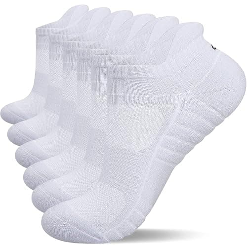 Lapulas Athletic Running Ankle Socks, Low Cut Cushioned Anti-Blister Tab Sports Socks Men Women 6Pairs - Image 1
