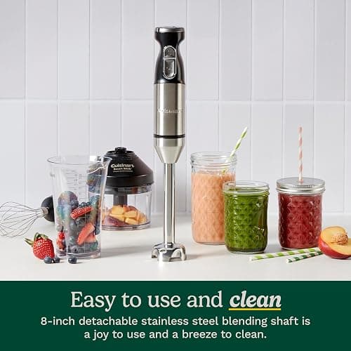 Cuisinart CSB-179 Smart Stick Variable Speed Hand Blender, Stainless Steel thumbnail 4