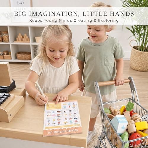 Fun Pretend Play Notepads for Kids Set of 6 - Imaginative Playtime Order Pads for Restaurant, Doctor and School Role Play - Creative Screen Free Activity & Gift for Toddlers and Preschoolers Ages 3-6 thumbnail 8