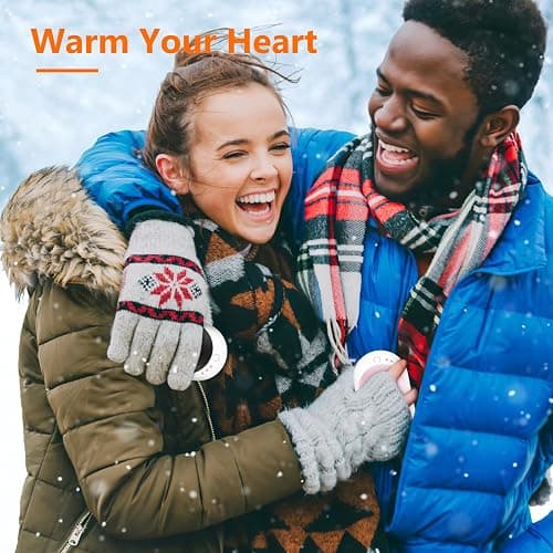 BESKAR Rechargeable Hand Warmer, 5200mAh Electric Hand Heater, Double-Sided Heating, USB Quick Charge, Portable Pocket Hand Warmer for Outdoor, Golf, Raynauds - Winter Gift thumbnail 7