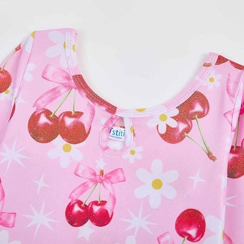 Tstiti Gymnastics Leotards for Girls Long Sleeve Kids Tumbling Gymnastic Outfit Clothes with Shorts Storage Bag thumbnail 4