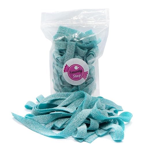 Smarty Stop Sour Gummy candy Strips (Blue Raspberry, 1 Pound) - Image 1