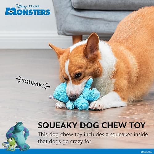Disney for Pets Pixar’s Sulley Plush Dog Toy 6in Pixar Dog Toys | Plush Toy for Dogs Inspired by Sulley from Pixar’s Monsters, Inc. with Squeaker thumbnail 4