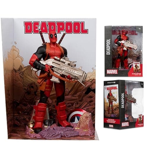 McFarlane Toys- Marvel Deadpool 1:6th Scale Collectible with Scene & Comic (Deadpool #1) thumbnail 4