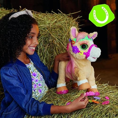 FurReal Cinnamon, My Stylin’ Pony Toy, 14-Inch Electronic Pets, 80+ Sounds & Reactions, 26 Accessories, Interactive Toys for 4 Year Old Girls and Boys and Up thumbnail 2