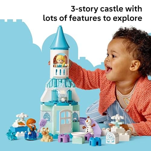 LEGO DUPLO Disney Anna and Elsa’s Frozen Castle Party - Toddler Toy for Girls and Boys 2+ - Building Blocks for Pretend Play and Sensory Development - Preschool Learning Gift for Kids - 10455 thumbnail 7