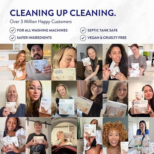 Clean People 100% Plastic-Free Dishwasher Detergent Tablets, 60ct, Lemon Verbena thumbnail 4