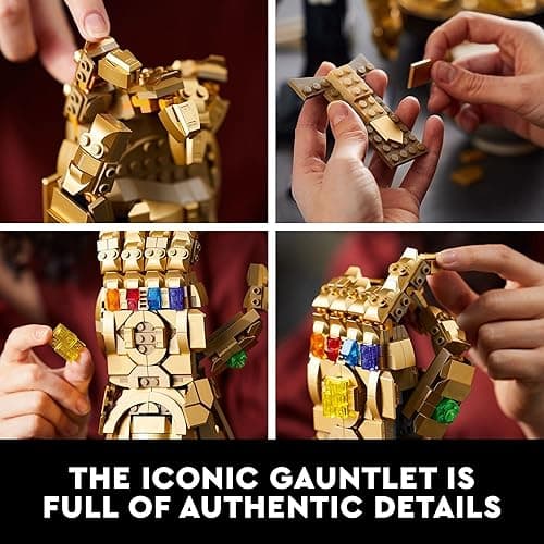 LEGO Marvel Infinity Gauntlet Set 76191 Collectible Thanos Glove with Infinity Stones, Building Set, Avengers Gift Idea for Adults and Teens, Model Kits for Decoration and Display - Multicolor thumbnail 4
