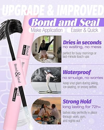 Volume Lash Clusters Kit with Spikes Manga Eyelash Clusters Wispy Cluster Eyelash Extensions Kit 12-20mm D Curl Spiky Individual Lashes DIY Lash Extension Kit with Quick-Dry Bond & Seal, Lash Tweezer thumbnail 4