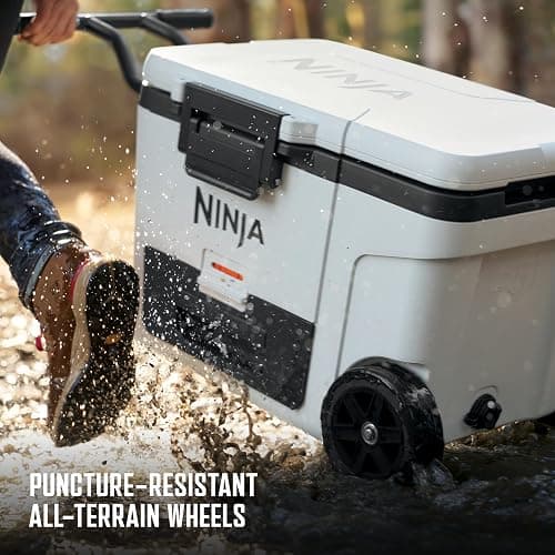 Ninja FrostVault 45QT Cooler with Wheels | Insulated with Temp Dry Storage Drawer | Keeps Ice Cold for Days | for The Beach, Camping, Picnics & More | Daffodil Daze | FB245YL thumbnail 7