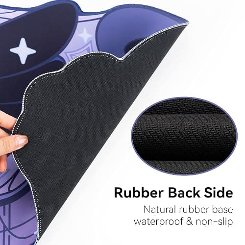 GeekShare Large Gaming Mouse Pad Dark Purple Non-Slip Rubber Back Mouse Pad Big Desk Mat for Keyboard and Mouse,Perfect for Gaming or Home Office Work - Star Wings Dark Version thumbnail 5