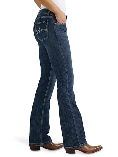 Wrangler Women's Western Mid Rise Stretch Boot Cut Jean thumbnail 3