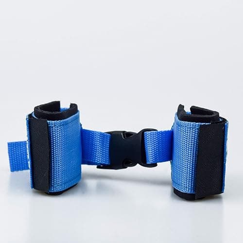 Myosource Kinetic Bands Tumble Pro X Ankle Straps Kit – Cheerleading Standing Tumbling Equipment, Gymnastics Backhandspring Trainer – Includes Flexibility Stunt Stretch Strap – Blue, Pink, Purple thumbnail 8