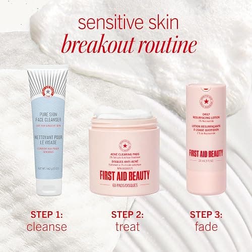 First Aid Beauty Acne Pads for Face - Maximum Strength Acne Treatment - 2% Salicylic Acid Pads Treat Without Drying, (60-ct) thumbnail 8