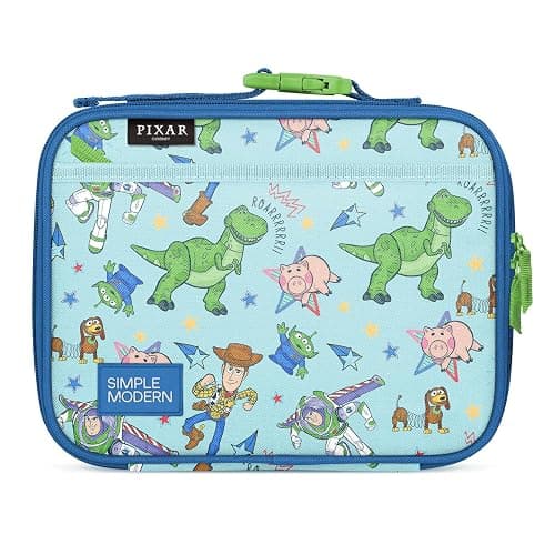 Simple Modern Disney Pixar Kids Lunch Box for School | Reusable Insulated Lunch Bag for Toddler, Girl, and Boy | Exterior & Interior Pockets | Hadley Collection | Buzz and Woody Adventures - Image 1