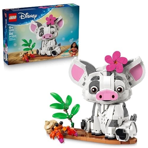 LEGO Disney Moana Pua 43292 | Building Toys for Girls & Boys, Ages 9+, Moana Displayable Toy for Bedroom & Desk, 885 pieces, Gift for Birthdays - Image 1