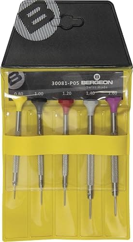 Bergeon 30081-P05 Stainless Steel Assortment of 5 Screwdrivers - Swiss Made thumbnail 2