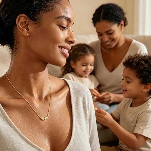 Dremmy Studios Cross Pendant Necklace for Women 14K Gold Plated Cubic Zirconia Evil Eye Butterfly Angel Wing Disc Coin Necklace Minimalist Religious Faith Jewelry Gift for Women thumbnail 6