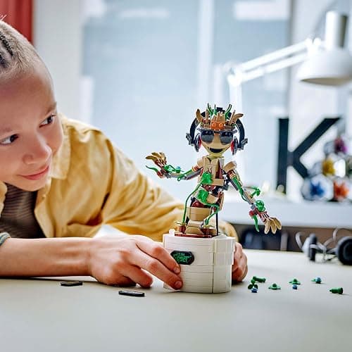 LEGO Marvel Dancing Groot Buildable Animated Toy Action Figure, Guardians of the Galaxy Character, Kids’ Hand-Operated Interactive Playset, Super Hero Gift for 10 Plus Year Old Boys and Girls 76297 thumbnail 2